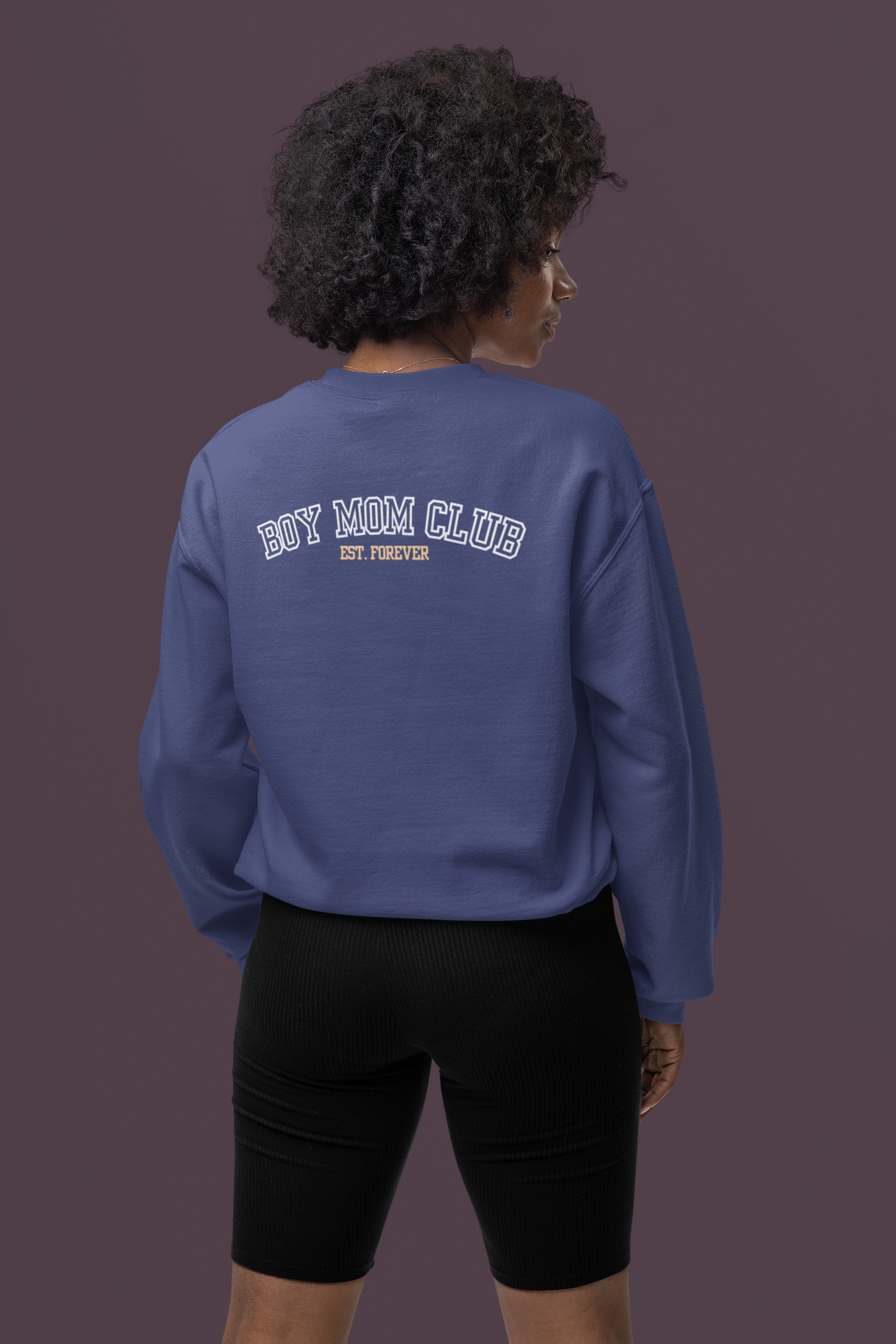 BOY MOM VARSITY SWEATSHIRT