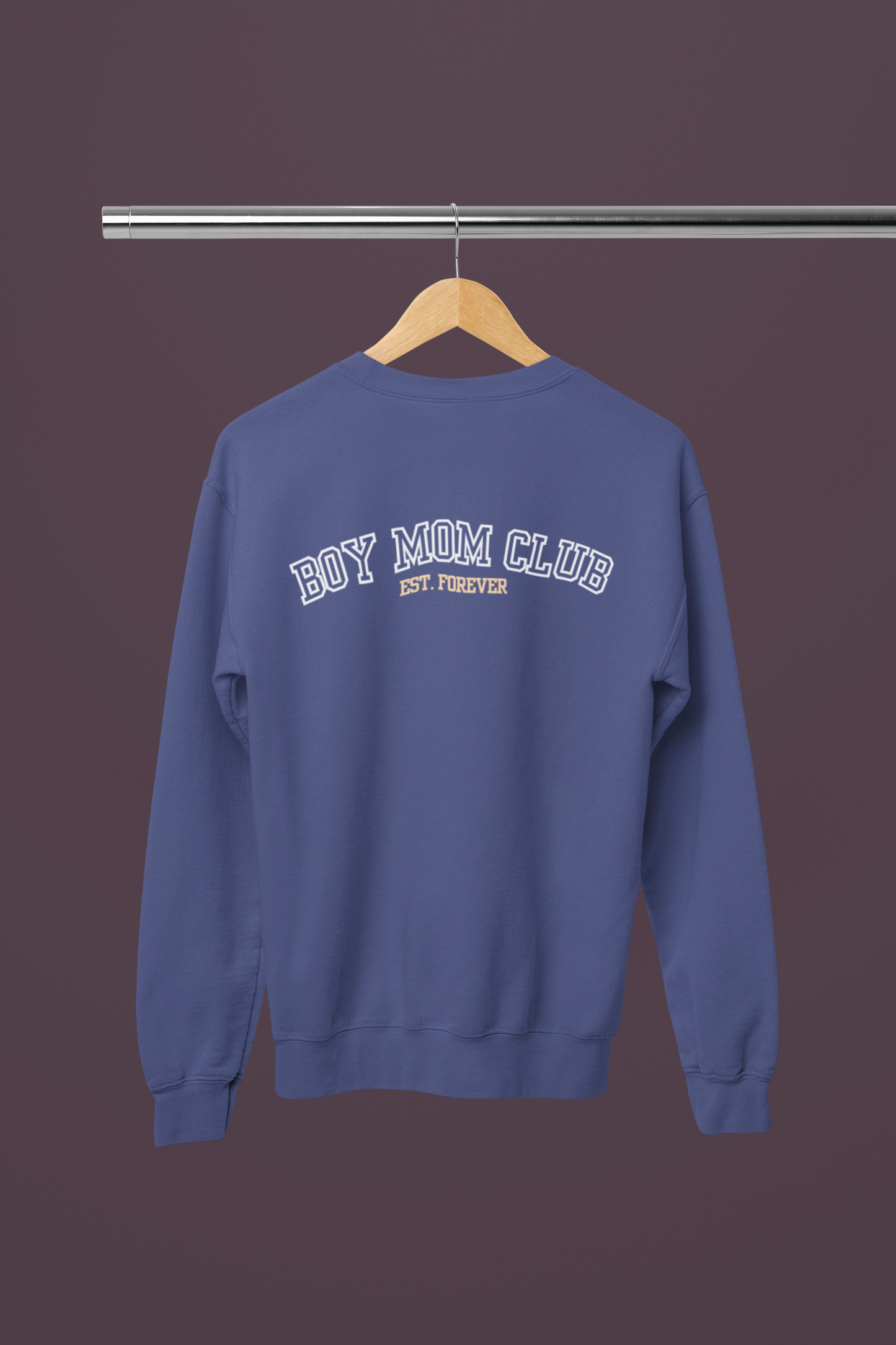 BOY MOM VARSITY SWEATSHIRT